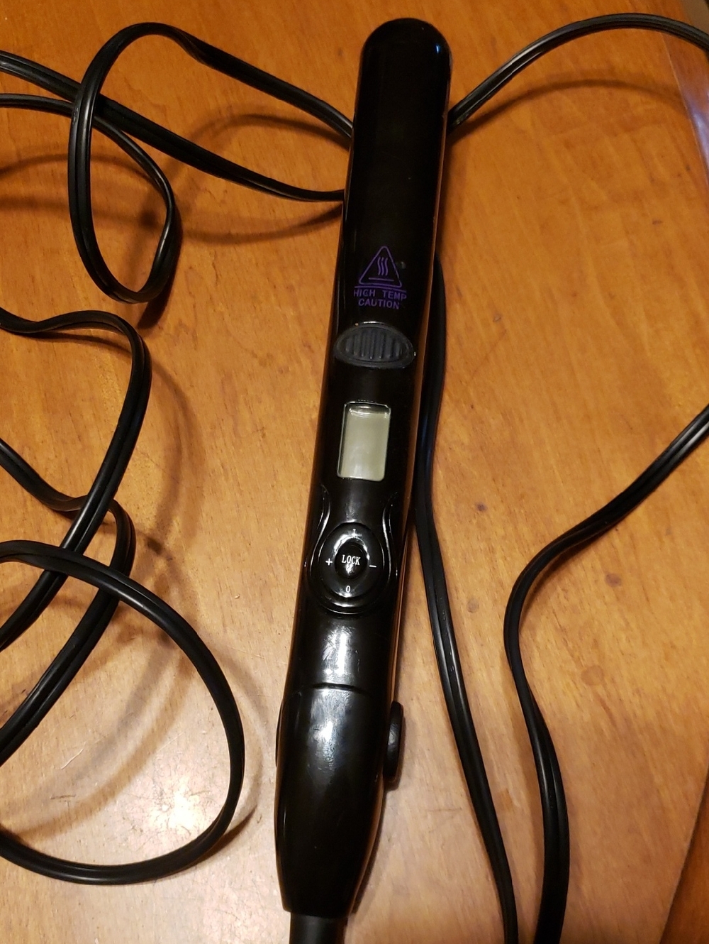 Black Digital Hair Straightener Flat Iron
